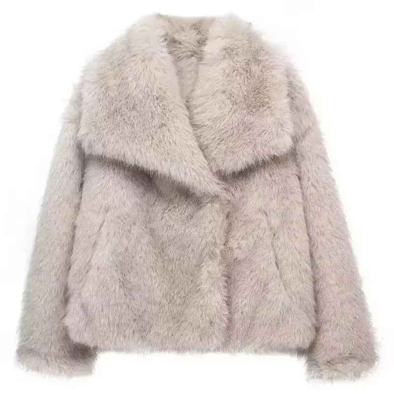 Women’s Faux Fur Coat
 معطف نسائي من الفرو