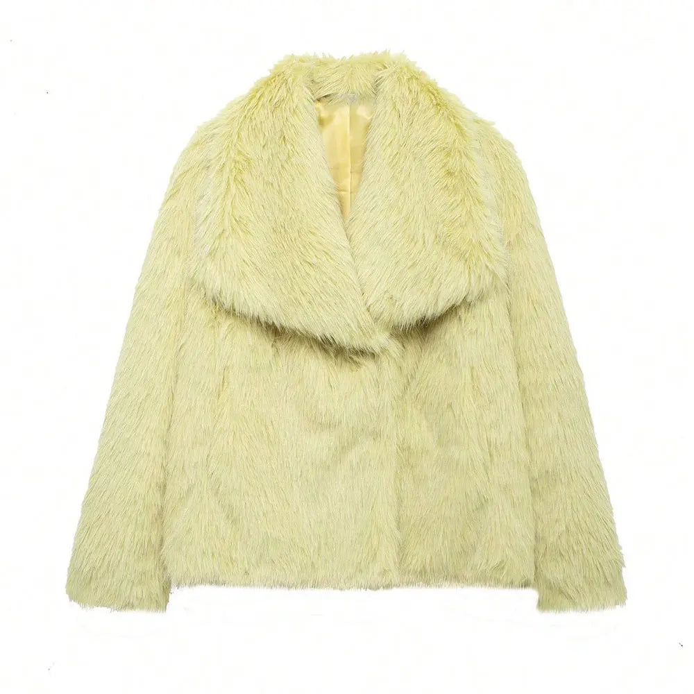 Women’s Faux Fur Coat
 معطف نسائي من الفرو
