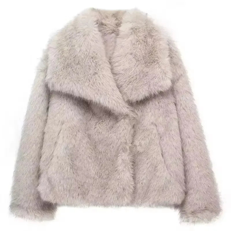Women’s Faux Fur Coat
 معطف نسائي من الفرو