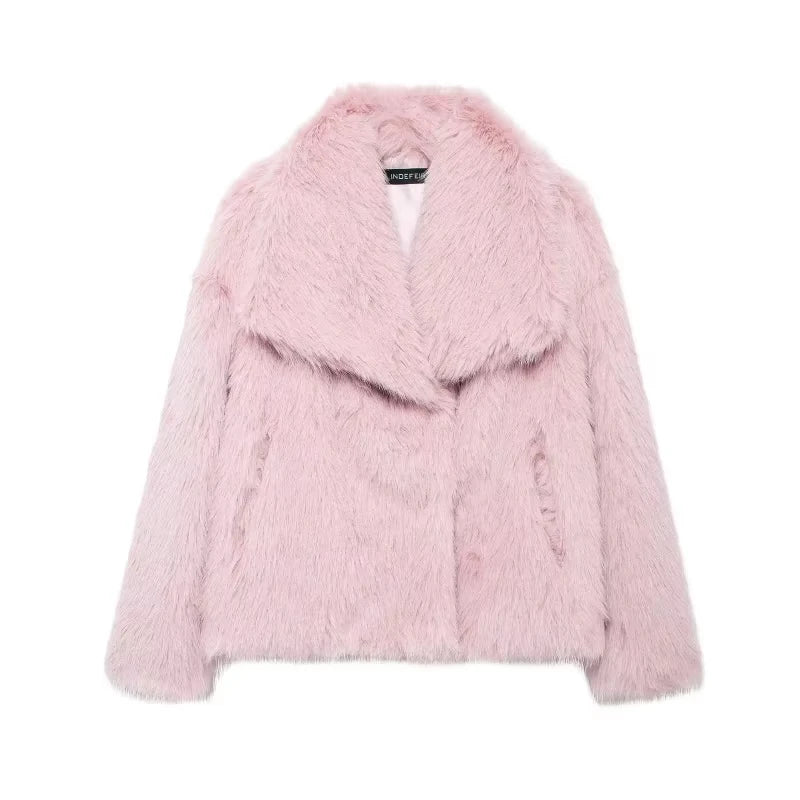 Women’s Faux Fur Coat
 معطف نسائي من الفرو