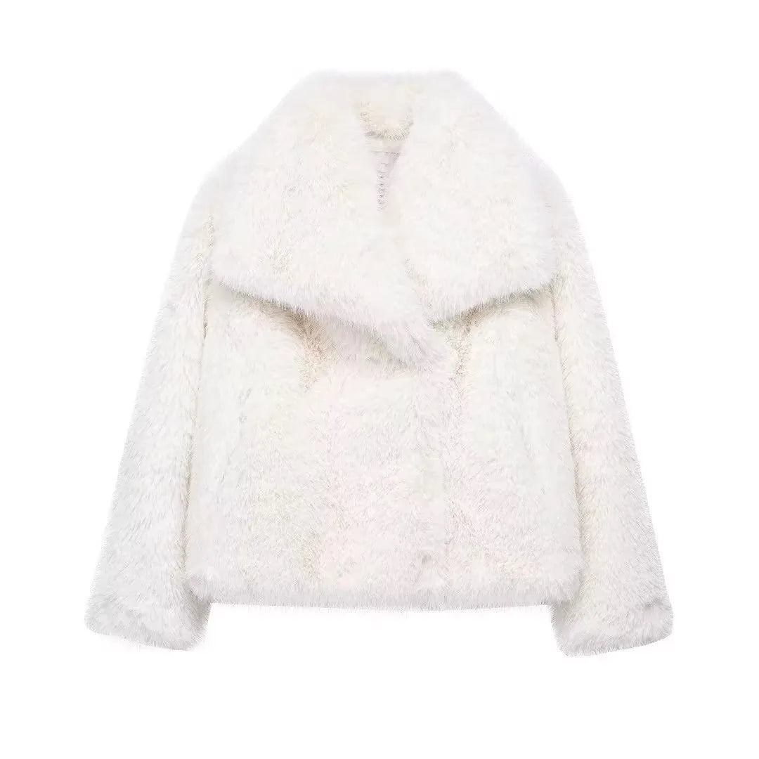Women’s Faux Fur Coat
 معطف نسائي من الفرو